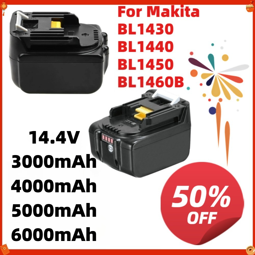 마키타 BL1430 BL1440 BL1450 BL146 - 4S Lipo Battery 14.8V 6000Mah 리뷰 및 가격